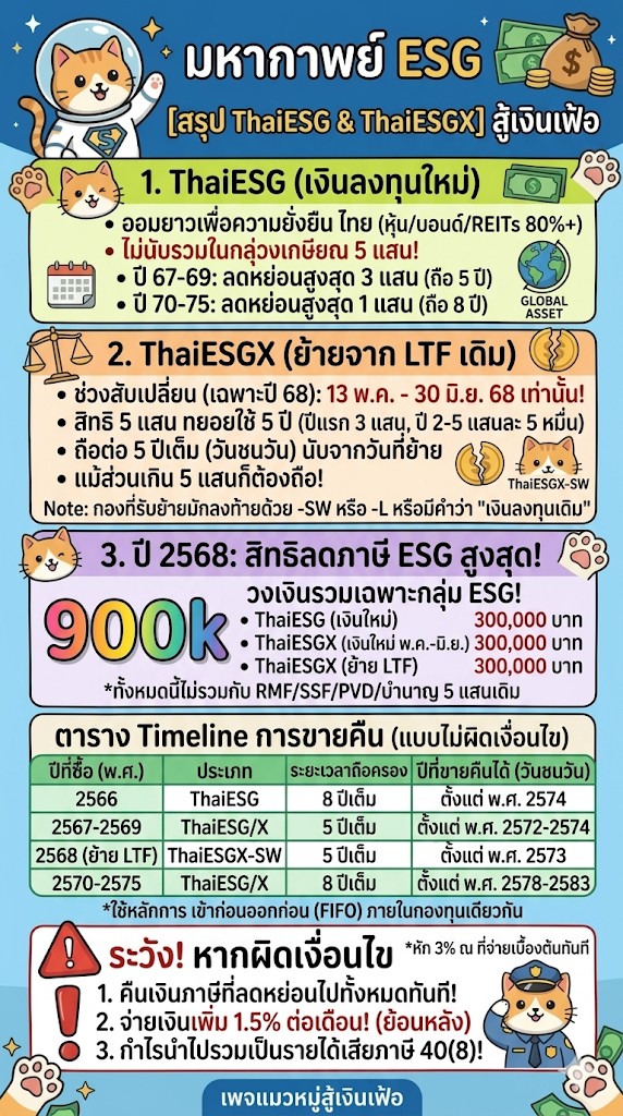 ThaiESG & ThaiESGX เกณฑ์ใหม่